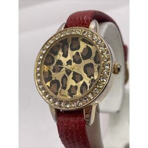 Womens Vintage Cheetah Watch New Battery